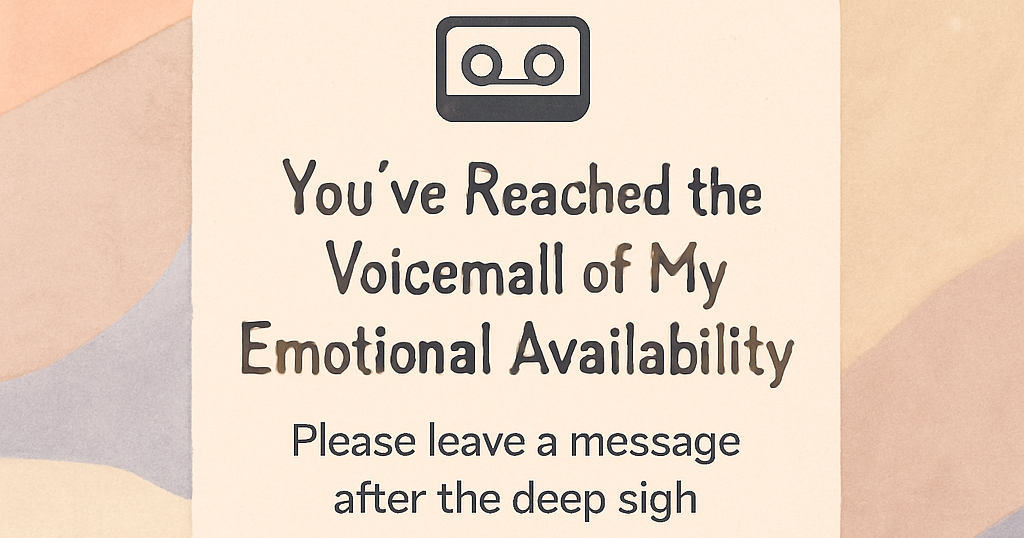 “You’ve Reached the Voicemail of My Emotional Availability”